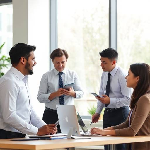 Montage of clips from a corporate training video, showcasing diverse employees.