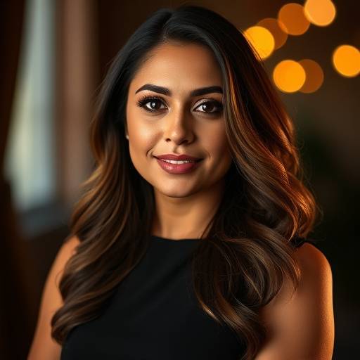 Portrait of Maria Garcia, Lead Cinematographer at Stellaris Studios.